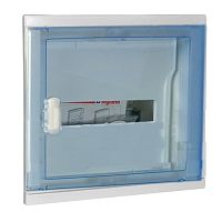 Распределительный шкаф Nedbox 12 мод., IP40, встраиваемый, пластик, прозрачная синяя дверь |  код. 001421 |   Legrand